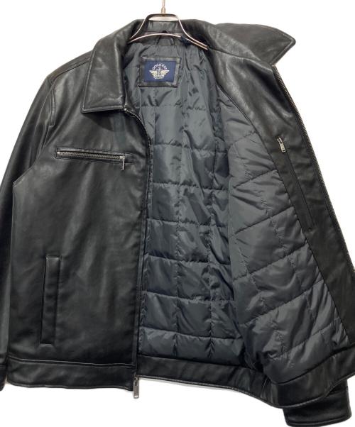 DOCKERS（ドッカーズ）DOCKERS (ドッカーズ) フェイクレザージャケット ブラック サイズ:Mの古着・服飾アイテム