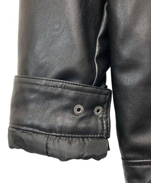DOCKERS（ドッカーズ）DOCKERS (ドッカーズ) フェイクレザージャケット ブラック サイズ:Mの古着・服飾アイテム