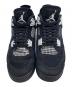 中古・古着 NIKE (ナイキ) AIR JORDAN 4 ブラック×ホワイト サイズ:28cm：30000円