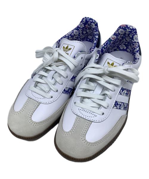 adidas（アディダス）adidas (アディダス) LIBERTY (リバティー) ローカットスニーカー ホワイト×ブルー サイズ:23cmの古着・服飾アイテム