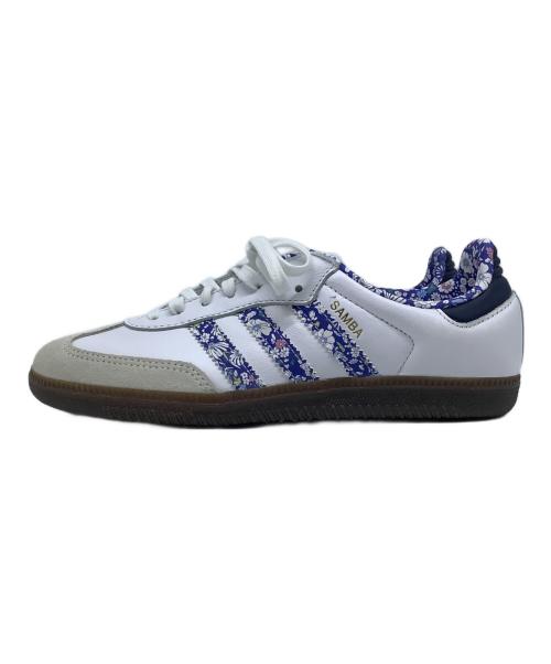 adidas（アディダス）adidas (アディダス) LIBERTY (リバティー) ローカットスニーカー ホワイト×ブルー サイズ:23cmの古着・服飾アイテム