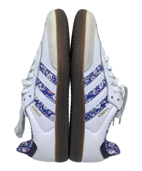 adidas（アディダス）adidas (アディダス) LIBERTY (リバティー) ローカットスニーカー ホワイト×ブルー サイズ:23cmの古着・服飾アイテム