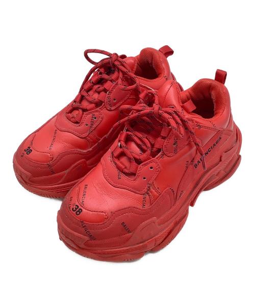 BALENCIAGA（バレンシアガ）BALENCIAGA (バレンシアガ) スニーカー レッド サイズ:25cmの古着・服飾アイテム