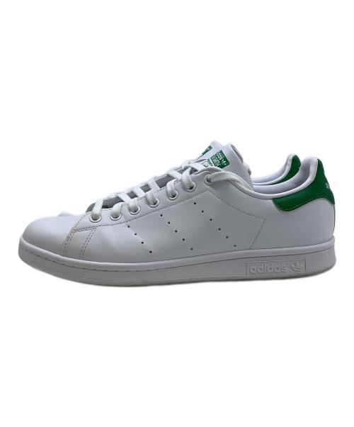 adidas（アディダス）adidas (アディダス) ローカットスニーカー ホワイト×グリーン サイズ:28cmの古着・服飾アイテム