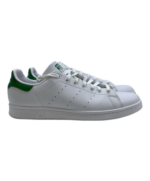 adidas（アディダス）adidas (アディダス) ローカットスニーカー ホワイト×グリーン サイズ:28cmの古着・服飾アイテム