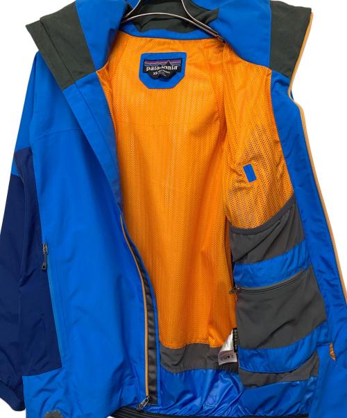 Patagonia（パタゴニア）Patagonia (パタゴニア) パウダーボウルジャケット ブルー×オレンジ サイズ:XSの古着・服飾アイテム