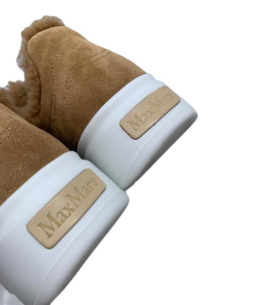 MaxMara（マックスマーラ）MaxMara (マックスマーラ) ムートンスニーカー　Max Mara テディベアアライニング キャラメル サイズ:36の古着・服飾アイテム
