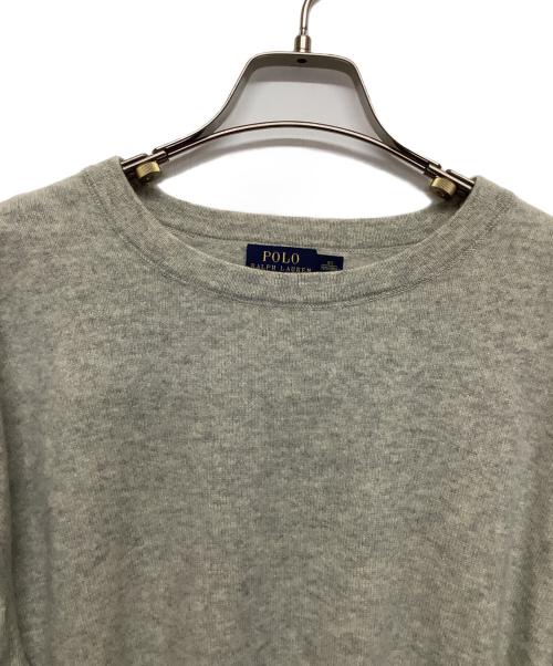 POLO RALPH LAUREN（ポロ・ラルフローレン）POLO RALPH LAUREN (ポロ・ラルフローレン) 薄手ニット グレー サイズ:XSの古着・服飾アイテム