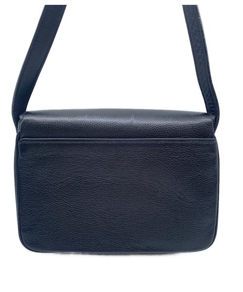 CELINE（セリーヌ）CELINE (セリーヌ) レザーショルダーバッグ ブラックの古着・服飾アイテム