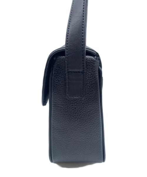 CELINE（セリーヌ）CELINE (セリーヌ) レザーショルダーバッグ ブラックの古着・服飾アイテム