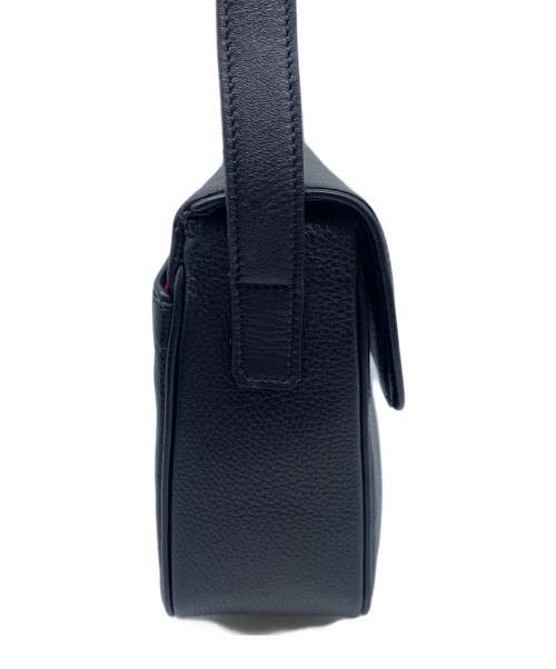 CELINE（セリーヌ）CELINE (セリーヌ) レザーショルダーバッグ ブラックの古着・服飾アイテム