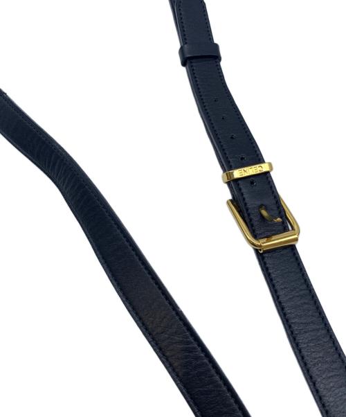CELINE（セリーヌ）CELINE (セリーヌ) レザーショルダーバッグ ブラックの古着・服飾アイテム