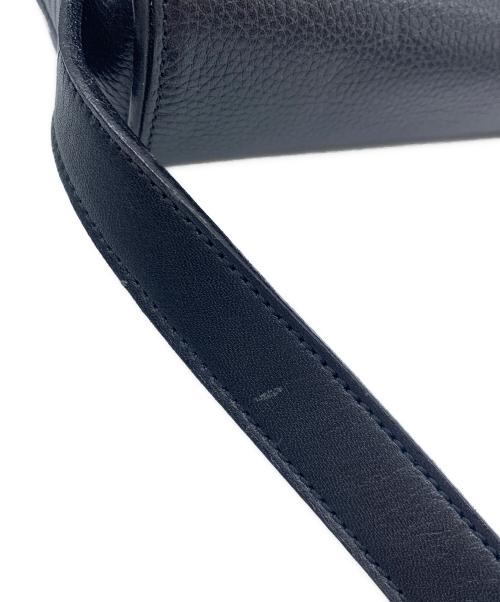 CELINE（セリーヌ）CELINE (セリーヌ) レザーショルダーバッグ ブラックの古着・服飾アイテム