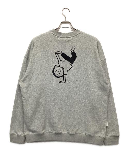 MO（モー）MO (モー) スウェット ライトグレー サイズ:Lの古着・服飾アイテム