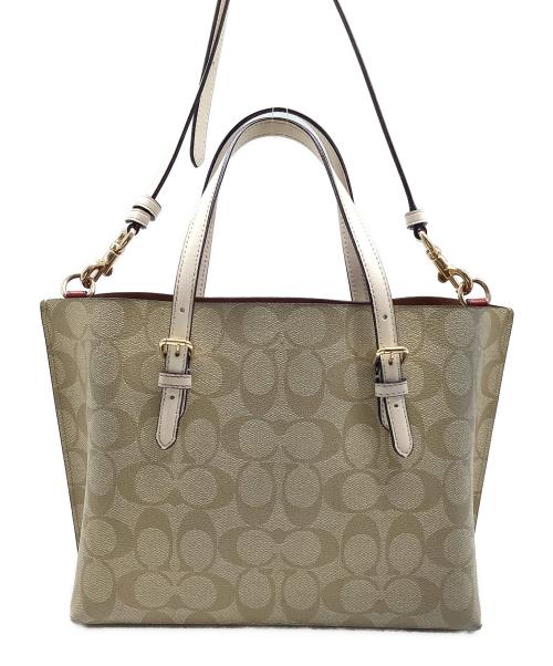 COACH（コーチ）COACH (コーチ) キャンバス2Ｗショルダーバッグ ベージュの古着・服飾アイテム