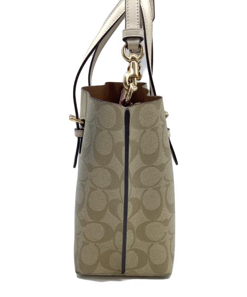 COACH（コーチ）COACH (コーチ) キャンバス2Ｗショルダーバッグ ベージュの古着・服飾アイテム