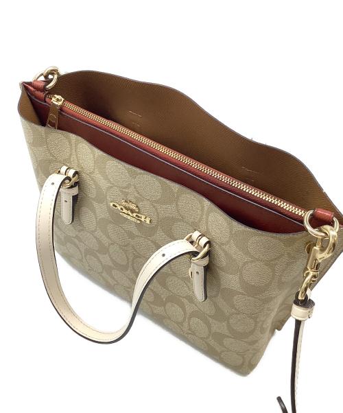 COACH（コーチ）COACH (コーチ) キャンバス2Ｗショルダーバッグ ベージュの古着・服飾アイテム