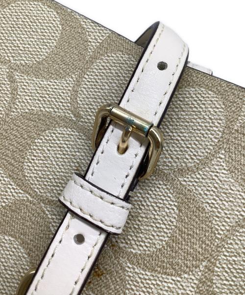 COACH（コーチ）COACH (コーチ) キャンバス2Ｗショルダーバッグ ベージュの古着・服飾アイテム