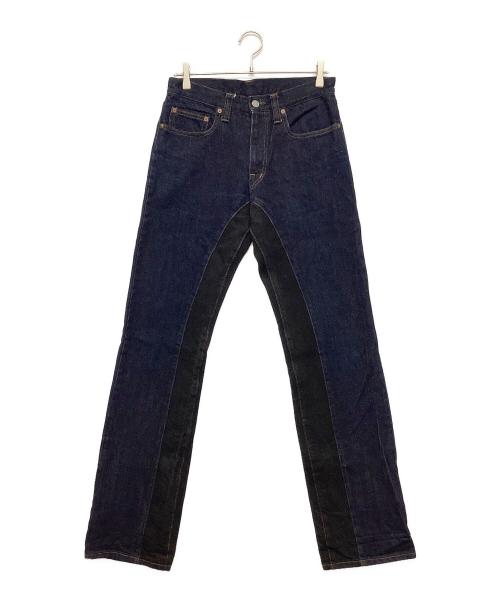 KOJIMA JEANES（コジマジーンズ）KOJIMA JEANES (コジマジーンズ) デニムパンツ インディゴ×ブラック サイズ:SIZE 32の古着・服飾アイテム