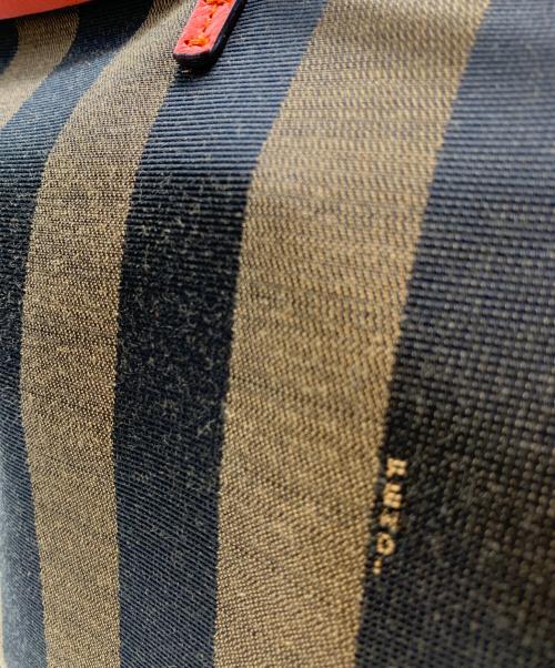 FENDI（フェンディ）FENDI (フェンディ) ロールトートバッグ ブラウン×オレンジの古着・服飾アイテム