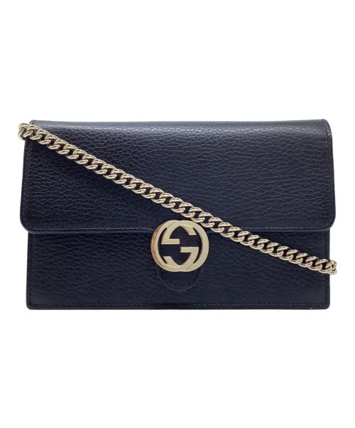 GUCCI（グッチ）GUCCI (グッチ) ショルダーバッグ ブラックの古着・服飾アイテム