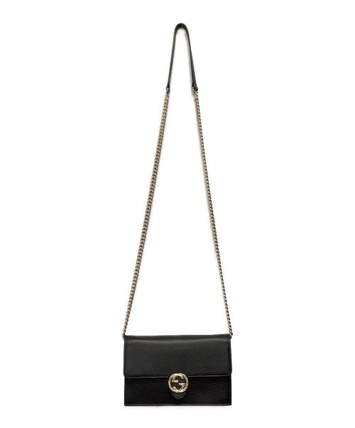 GUCCI（グッチ）GUCCI (グッチ) ショルダーバッグ ブラックの古着・服飾アイテム