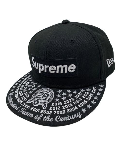 New Era（ニューエラ）New Era (ニューエラ) Supreme (シュプリーム) Undisputed Box Logo New Era ブラック サイズ:7 1/4の古着・服飾アイテム