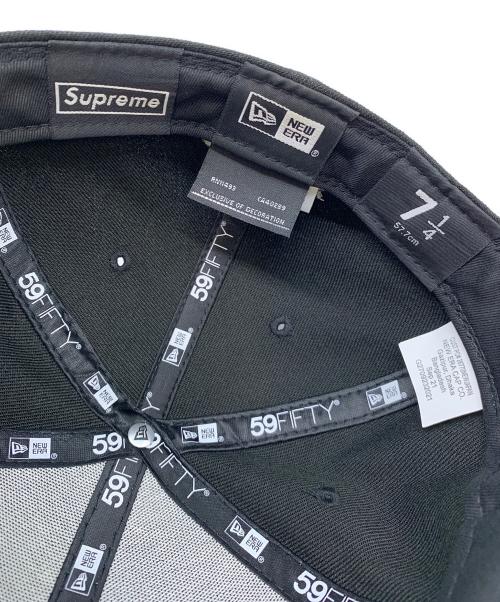 New Era（ニューエラ）New Era (ニューエラ) Supreme (シュプリーム) Undisputed Box Logo New Era ブラック サイズ:7 1/4の古着・服飾アイテム