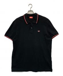 DIESEL（ディーゼル）の古着「ポロシャツ」｜ブラック×レッド