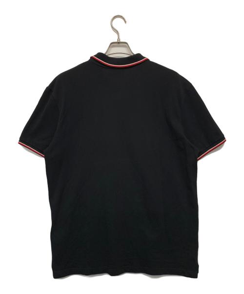 DIESEL（ディーゼル）DIESEL (ディーゼル) ポロシャツ ブラック×レッド サイズ:Lの古着・服飾アイテム