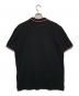 DIESEL (ディーゼル) ポロシャツ ブラック×レッド サイズ:L：11000円