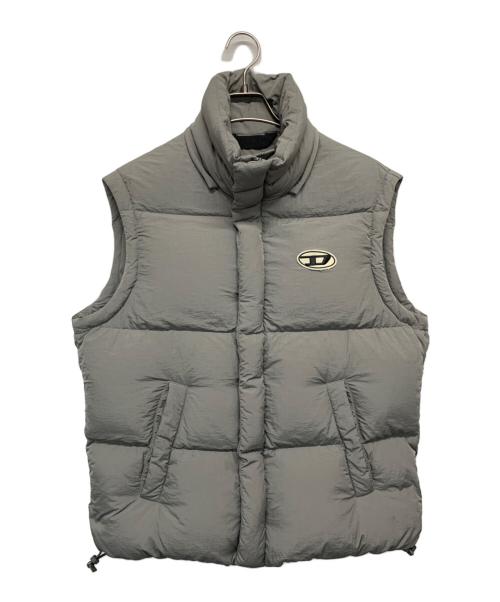 DIESEL（ディーゼル）DIESEL (ディーゼル) ダウンベスト グレー サイズ:Sの古着・服飾アイテム