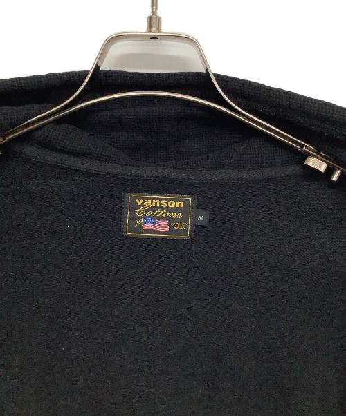 VANSON（バンソン）VANSON (バンソン) ジップパーカー ブラック サイズ:XLの古着・服飾アイテム