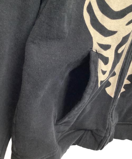 VANSON（バンソン）VANSON (バンソン) ジップパーカー ブラック サイズ:XLの古着・服飾アイテム