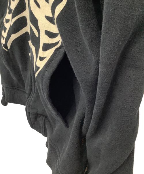 VANSON（バンソン）VANSON (バンソン) ジップパーカー ブラック サイズ:XLの古着・服飾アイテム