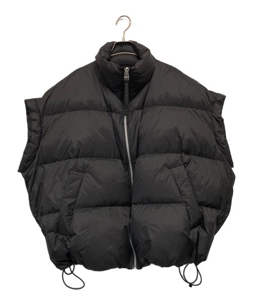 upper hights（アッパーハイツ）upper hights (アッパーハイツ) ビックダウンベスト ブラックの古着・服飾アイテム