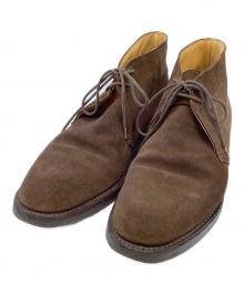 Crockett & Jones×BARNEYS NEWYORK（クロケット＆ジョーンズ×バーニーズ・ニューヨーク）の古着「別注スウェードチャッカブーツ」｜ブラウン