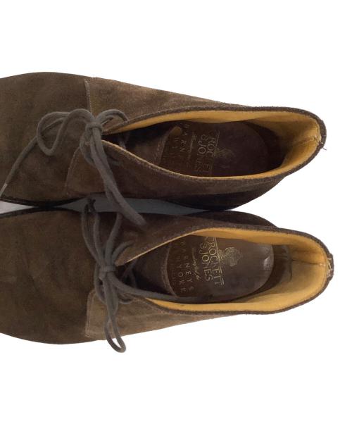 Crockett & Jones（クロケット＆ジョーンズ）Crockett & Jones (クロケット＆ジョーンズ) BARNEYS NEWYORK (バーニーズ・ニューヨーク) 別注スウェードチャッカブーツ ブラウン サイズ:24cmの古着・服飾アイテム
