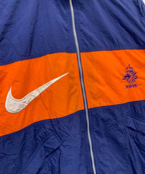 NIKE（ナイキ）NIKE (ナイキ) ナイロンジャケット ネイビー×オレンジ サイズ:XLの古着・服飾アイテム