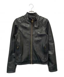G-STAR RAW（ジースターロゥ）の古着「シングルライダースジャケット　Suzaki Classic Jacket」｜ブラック