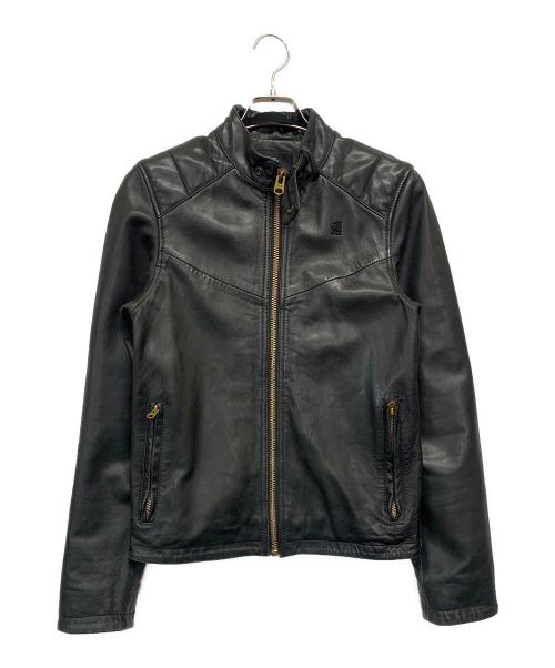 G-STAR RAW（ジースターロゥ）G-STAR RAW (ジースターロゥ) シングルライダースジャケット　Suzaki Classic Jacket ブラック サイズ:XXSの古着・服飾アイテム