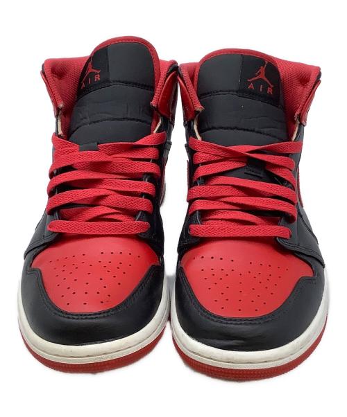 NIKE（ナイキ）NIKE (ナイキ) Air Jordan 1 Mid Bred Toe レッド×ブラック サイズ:26.5の古着・服飾アイテム