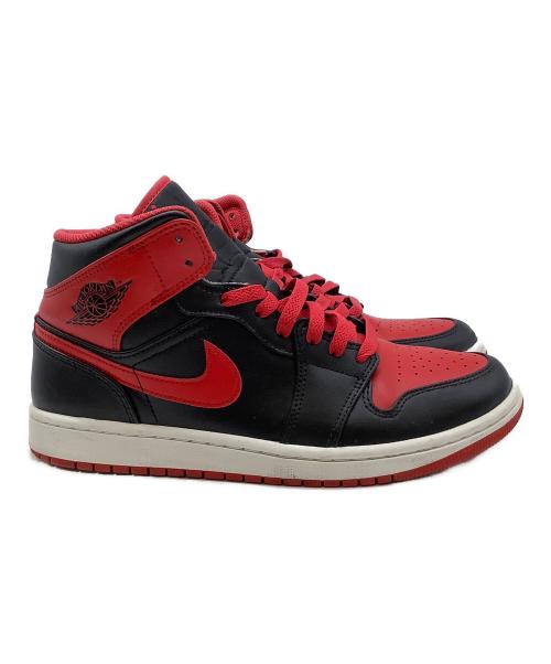NIKE（ナイキ）NIKE (ナイキ) Air Jordan 1 Mid Bred Toe レッド×ブラック サイズ:26.5の古着・服飾アイテム