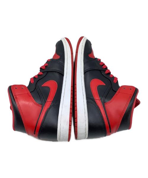 NIKE（ナイキ）NIKE (ナイキ) Air Jordan 1 Mid Bred Toe レッド×ブラック サイズ:26.5の古着・服飾アイテム