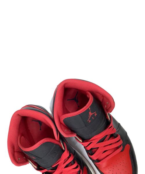 NIKE（ナイキ）NIKE (ナイキ) Air Jordan 1 Mid Bred Toe レッド×ブラック サイズ:26.5の古着・服飾アイテム