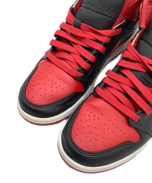 NIKE（ナイキ）NIKE (ナイキ) Air Jordan 1 Mid Bred Toe レッド×ブラック サイズ:26.5の古着・服飾アイテム