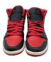 NIKE (ナイキ) Air Jordan 1 Mid Bred Toe レッド×ブラック サイズ:26.5：8000円