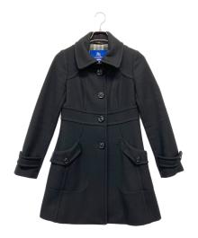 BURBERRY BLUE LABEL（バーバリー ブルー レーベル）の古着「ウールアンゴラコート」｜ブラック