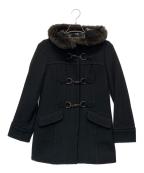 BURBERRY BLUE LABELバーバリー ブルー レーベル）の古着「ウールアンゴラPコート」｜ブラック