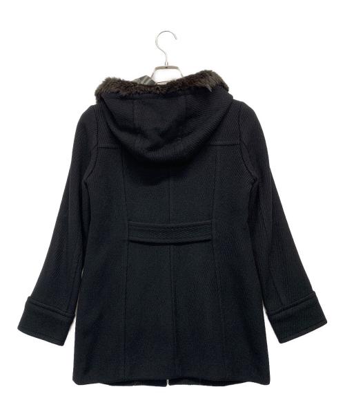 BURBERRY BLUE LABEL（バーバリー ブルー レーベル）BURBERRY BLUE LABEL (バーバリー ブルー レーベル) ウールアンゴラPコート ブラック サイズ:38の古着・服飾アイテム